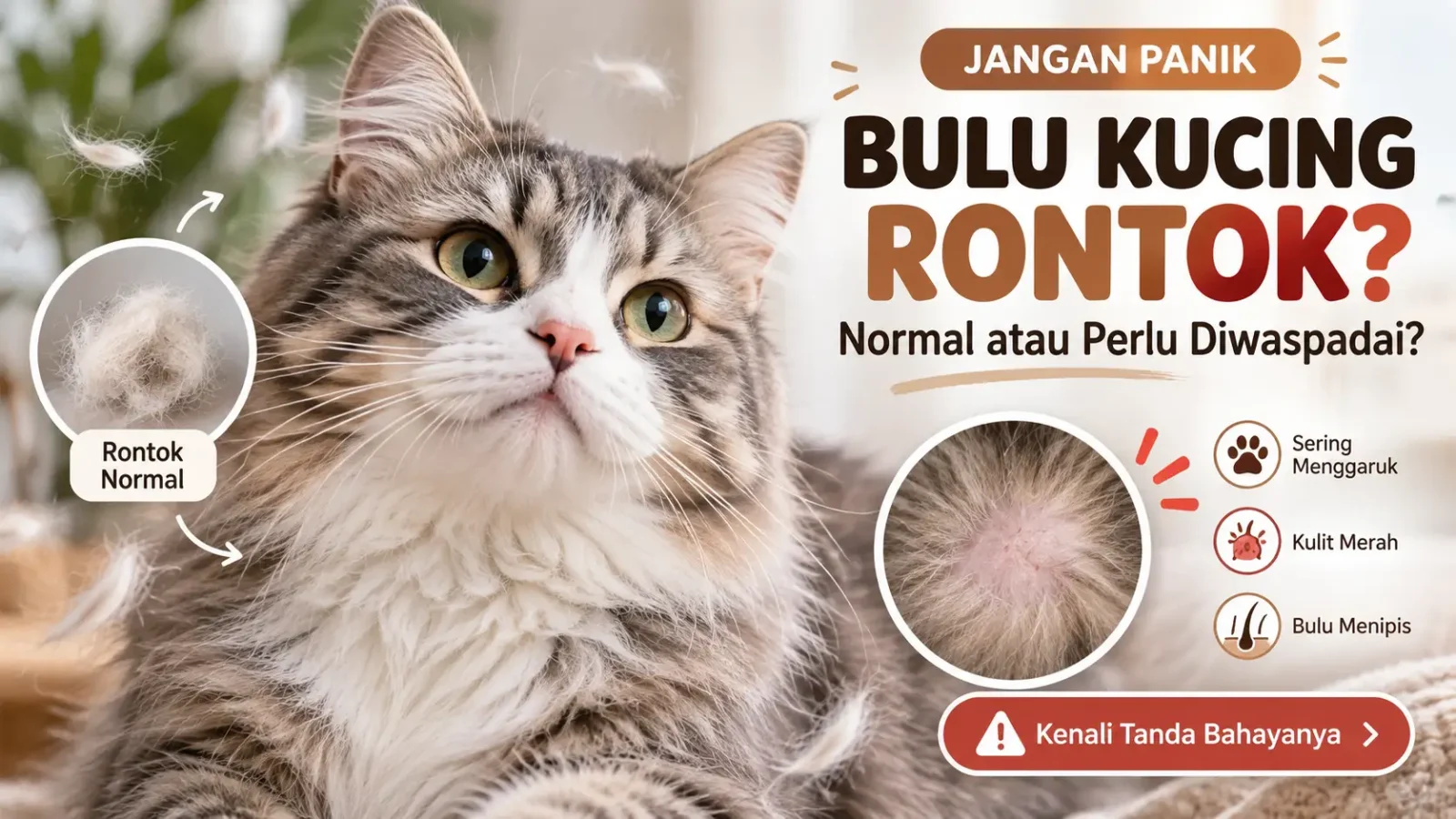 Kenapa Bulu Kucing Rontok Parah? Jangan Panik, Ini Penyebab dan Cara Mengatasinya! Kenapa Bulu Kucing Rontok Parah? Jangan Panik, Ini Penyebab dan Cara Mengatasinya!
