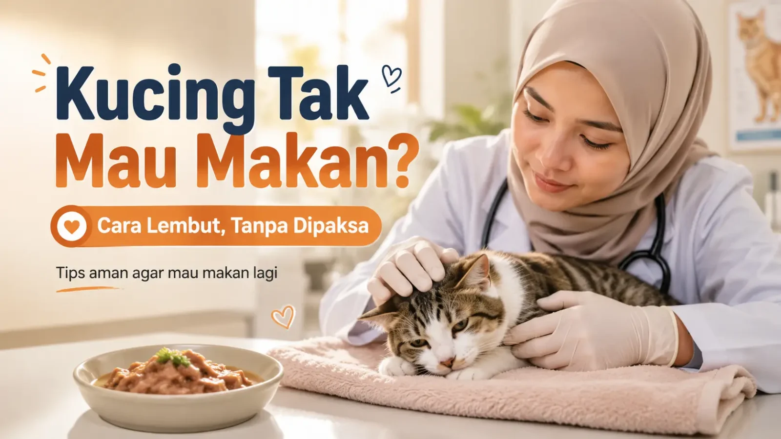 Cara Memberi Makan Kucing yang Tidak Mau Makan Tanpa Dipaksa