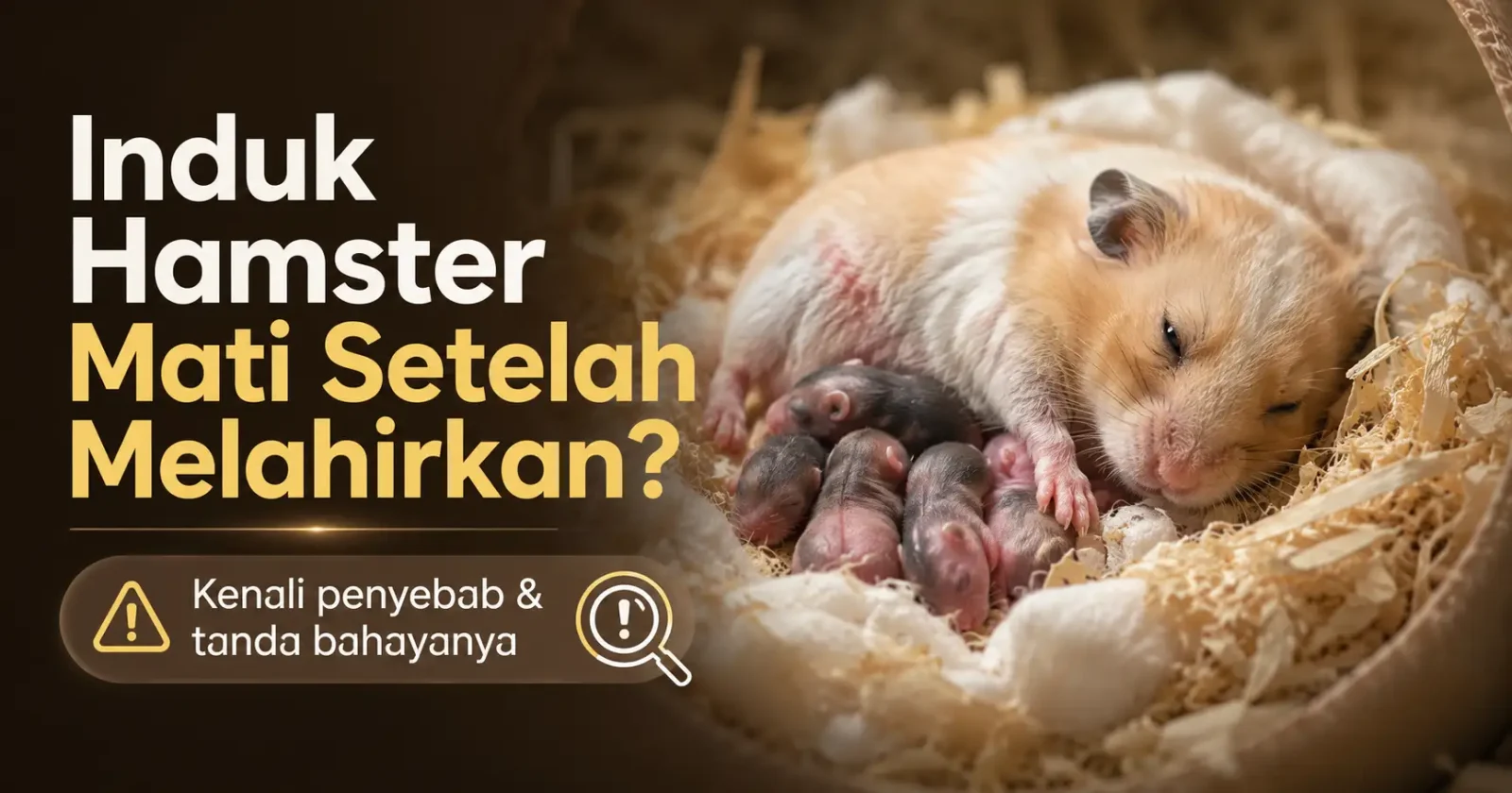 Penyebab Hamster Mati Setelah Induk Melahirkan dan Tanda yang Perlu Diketahui