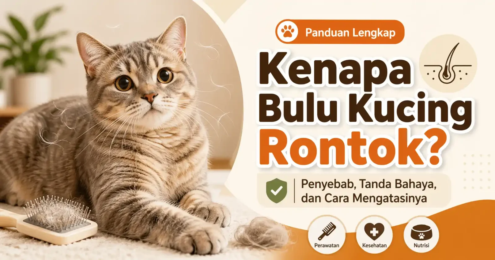 Kenapa Bulu Kucing Rontok Parah? Jangan Panik, Ini Penyebab dan Cara Mengatasinya!