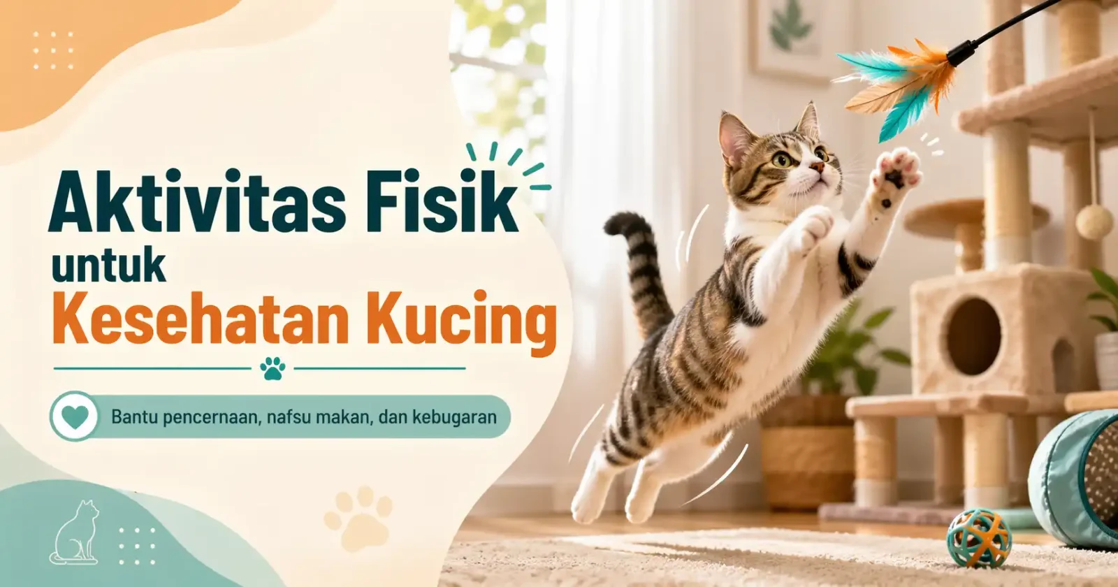Rahasia Kesehatan Kucing yang Sering Diabaikan: Aktivitas Fisik Bisa Bikin Pencernaan Lancar dan Nafsu Makan Meningkat