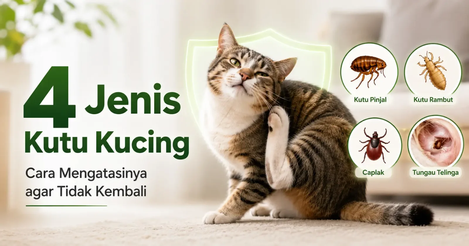 Siaga!! Jenis Kutu Kucing dan Cara Mengatasinya yang Efektif