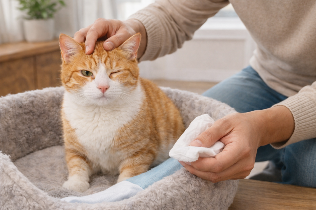 obat sakit mata untuk kucing alami