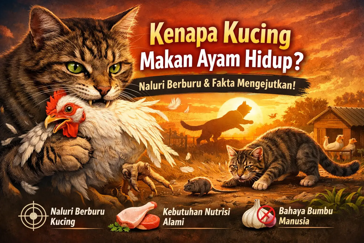 Telusuri! Kenapa Kucing Makan Ayam Hidup – Fakta Unik