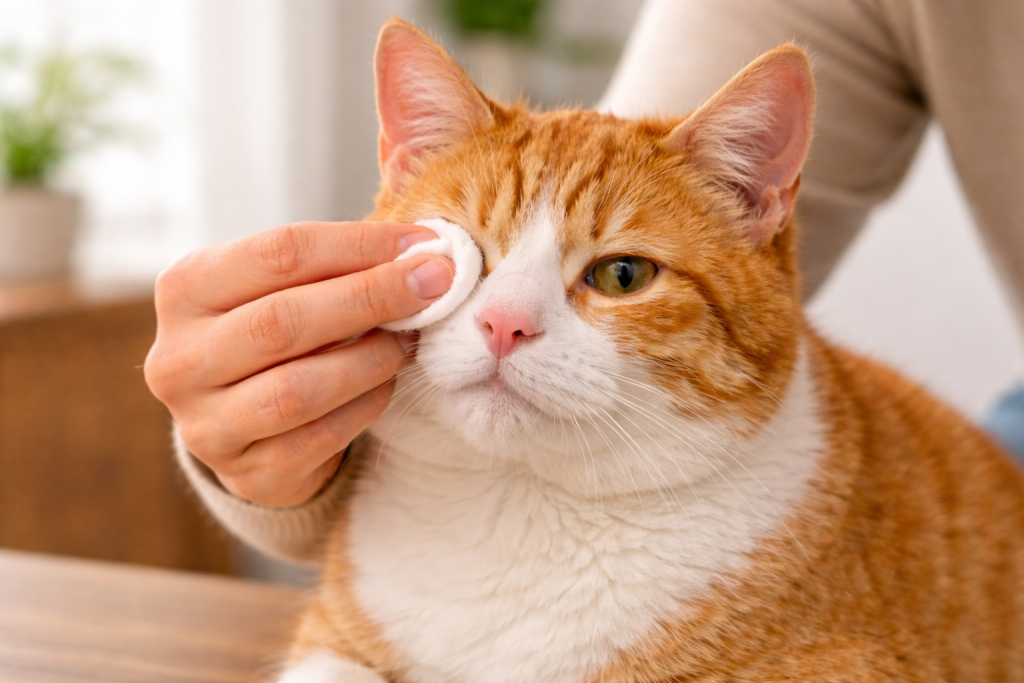 obat sakit mata untuk kucing alami