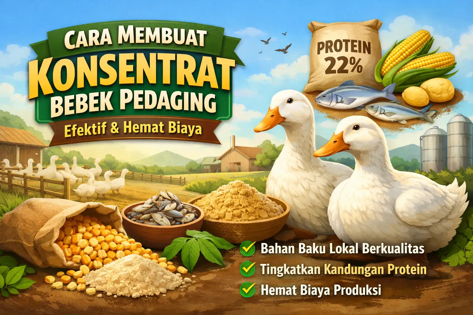 Rahasia Cara Membuat Konsentrat Bebek Pedaging