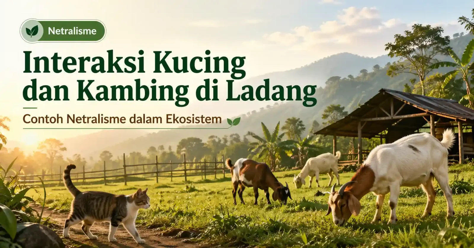Interaksi Antara Kucing Dengan Kambing Di Suatu Ekosistem Ladang Merupakan Netralisme, Ternyata Ini Alasannya!