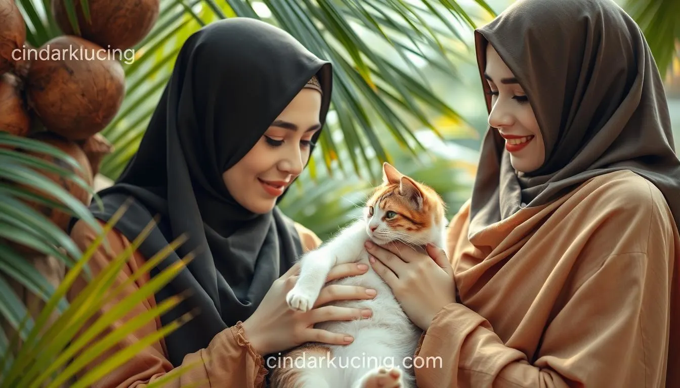 air kelapa untuk kucing keracunan