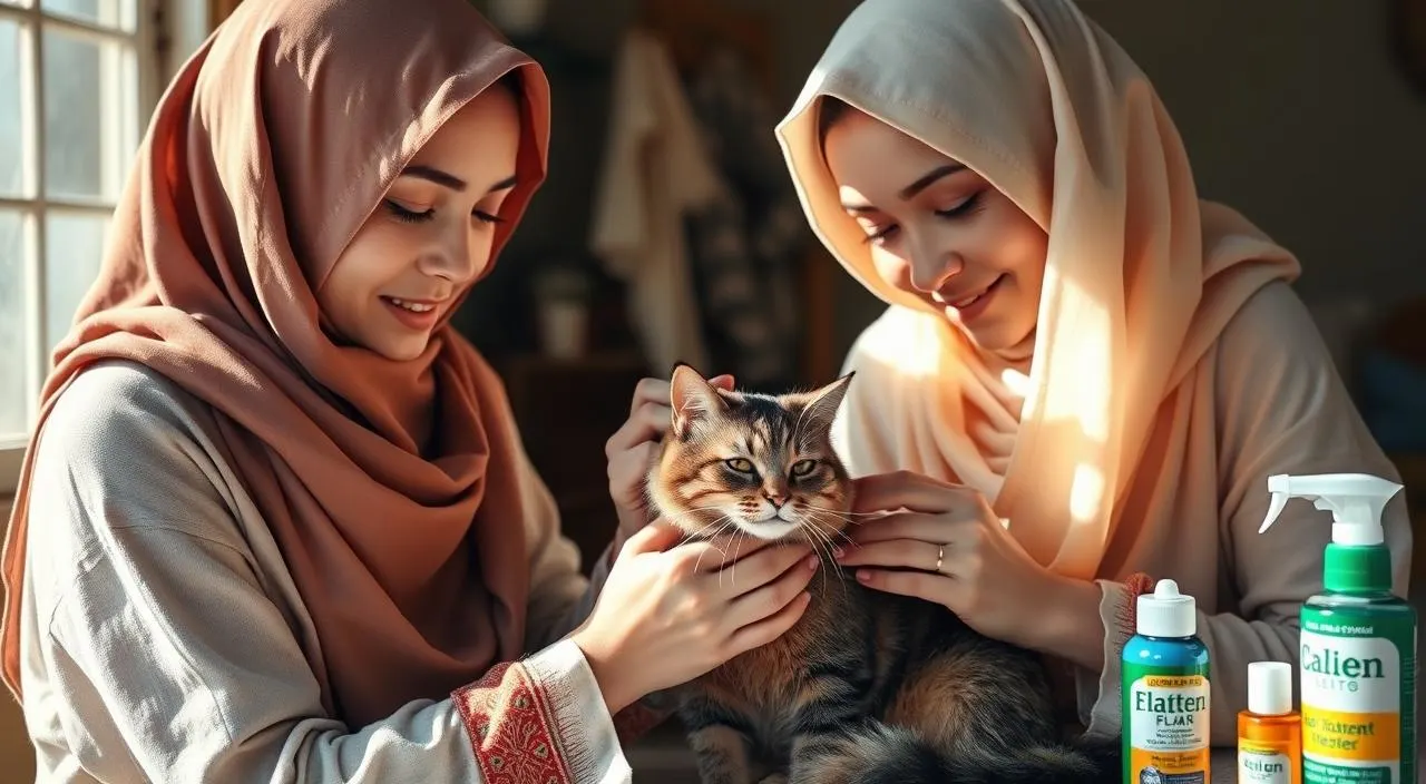 cara menghilangkan kutu kucing dengan sunlight