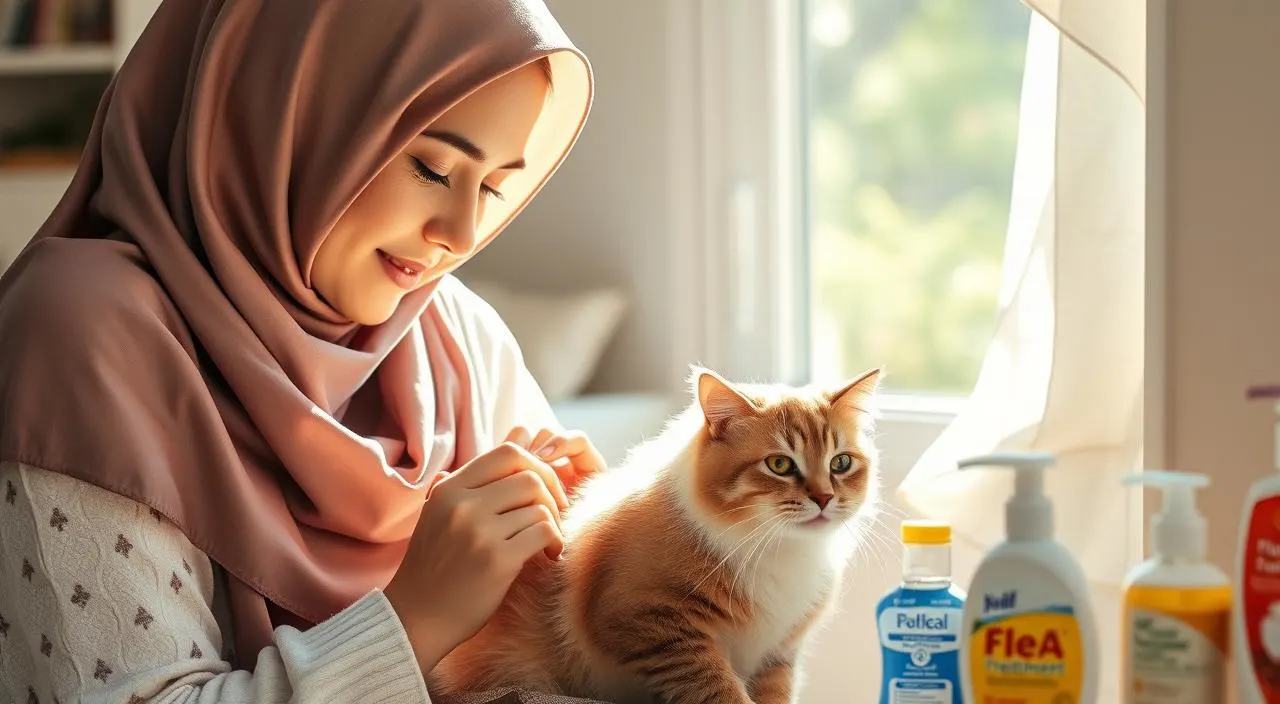 cara menghilangkan kutu kucing dengan sunlight