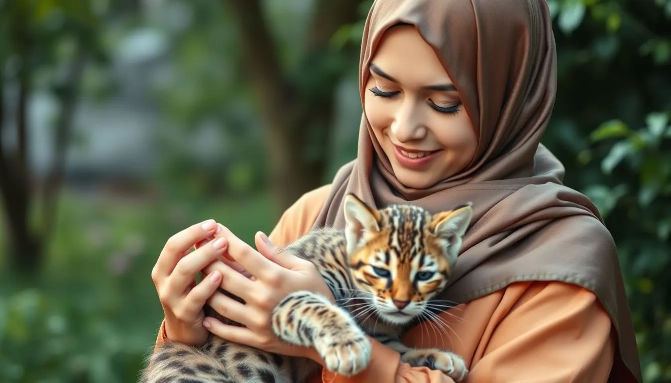 cara menjinakkan kucing hutan umur 3 bulan - 1