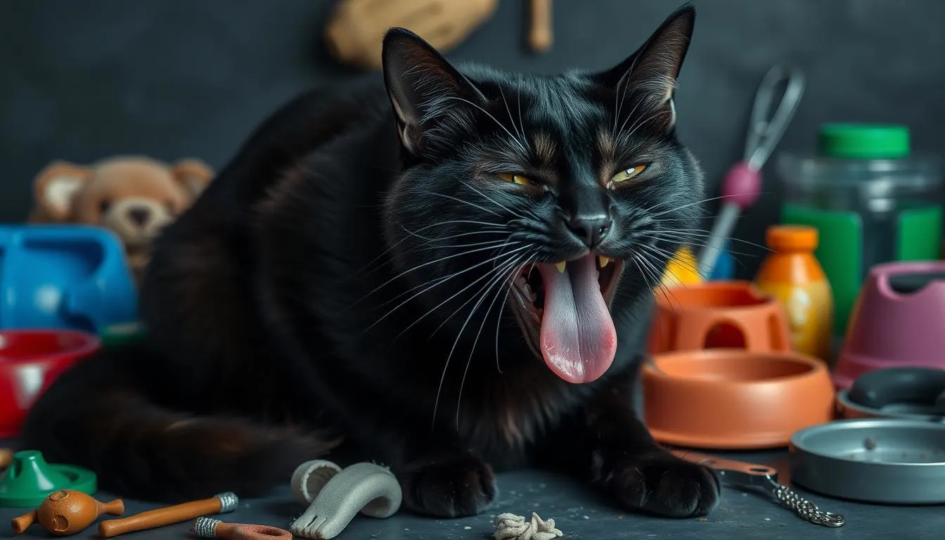 penyakit kucing mulut hitam