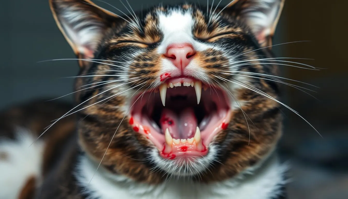 penyakit kucing mulut hitam