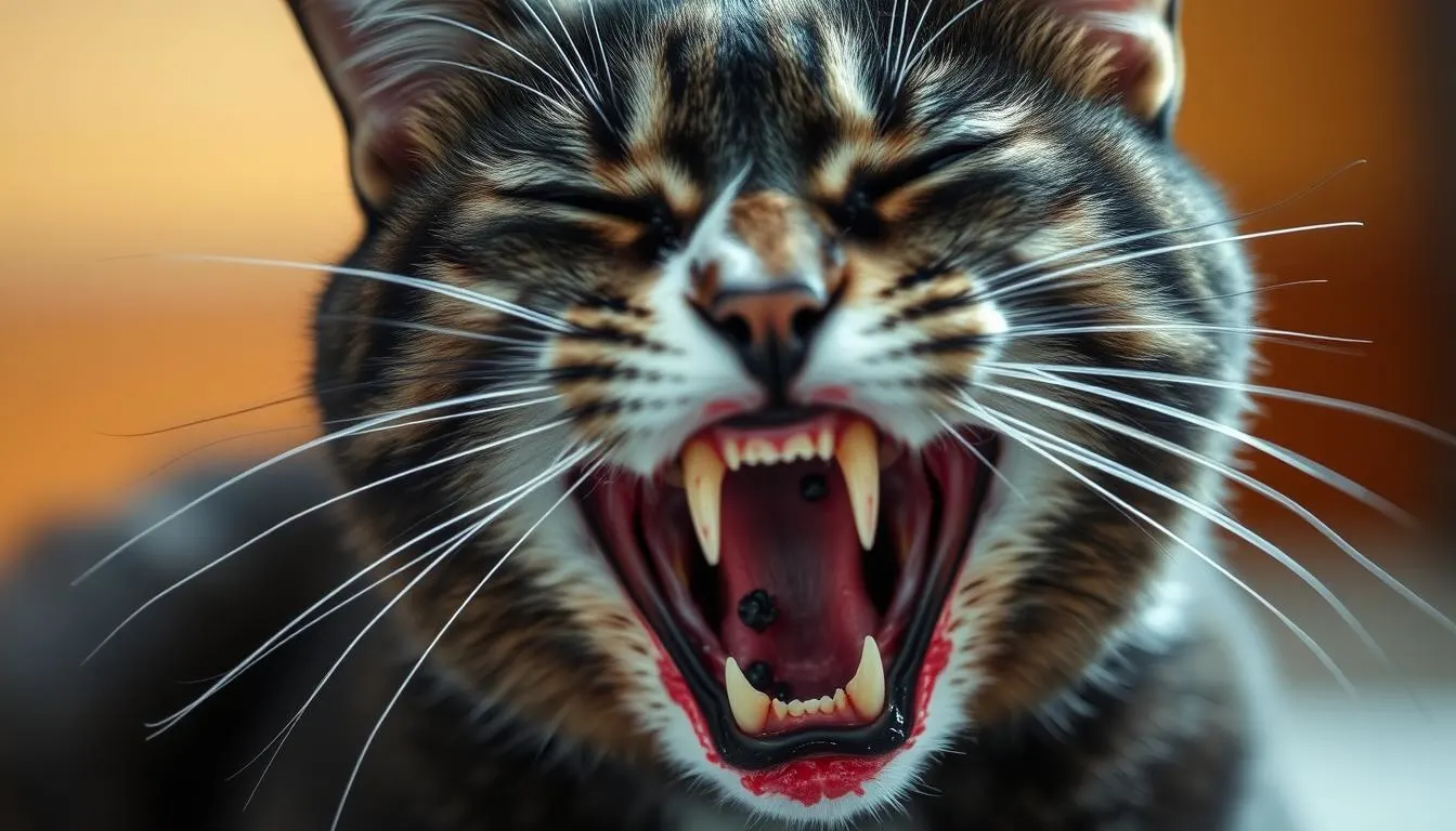 penyakit kucing mulut hitam