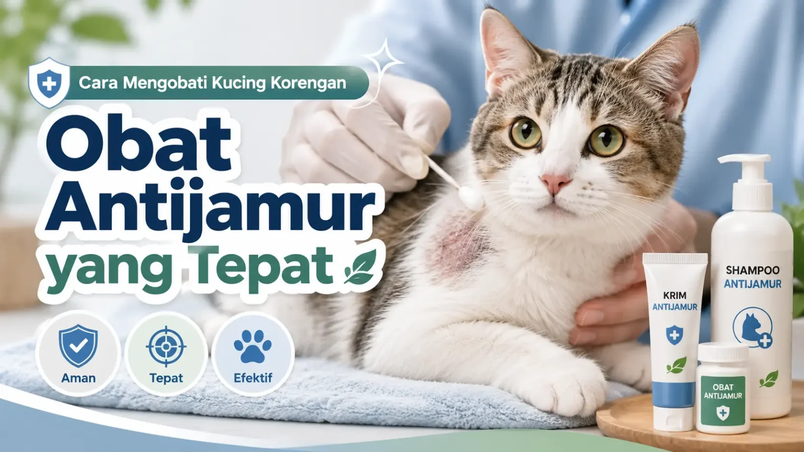 Cara Mengobati Kucing Korengan dengan Obat Antijamur yang Tepat