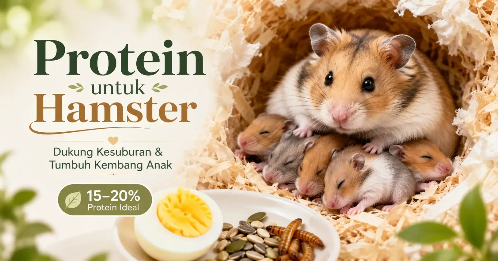 Manfaat Protein untuk Hamster dalam Kesuburan dan Perkembangan Anak