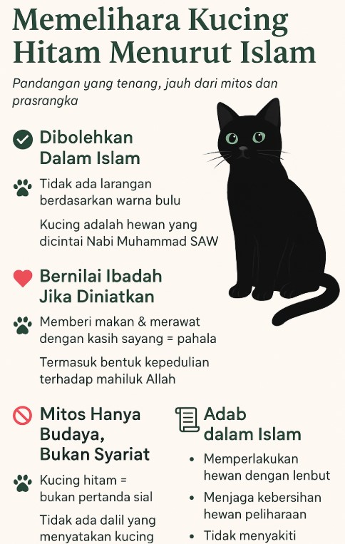 memelihara kucing hitam menurut islam