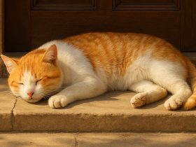 Rahasia Rezeki? Arti Kucing Tidur di Depan Pintu Rumah Menurut Islam