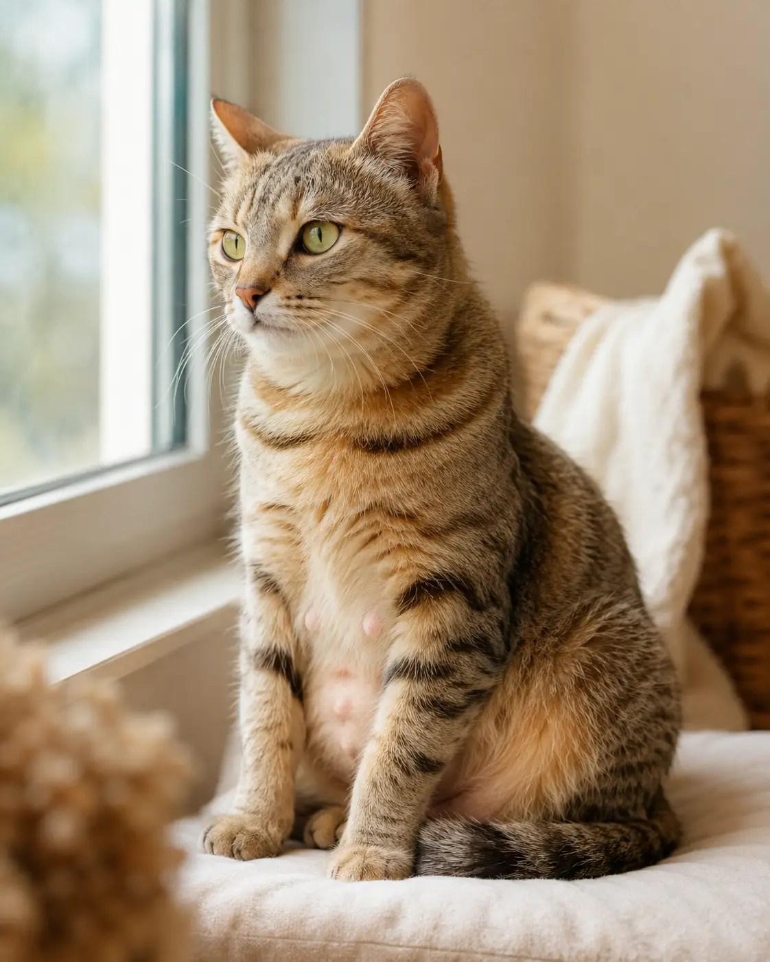 perbedaan puting kucing hamil dan tidak