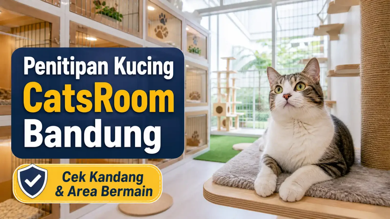 Penitipan kucing – CatsRoom Bandung: Jangan Titip Kucing Sebelum Lihat Kandang dan Area Bermainnya!