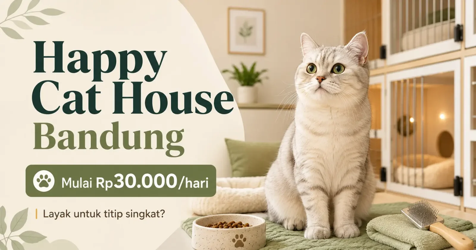 Review Jujur Happy Cat House Bandung: Fasilitas, Harga, Pelayanan — Worth It atau Tidak?