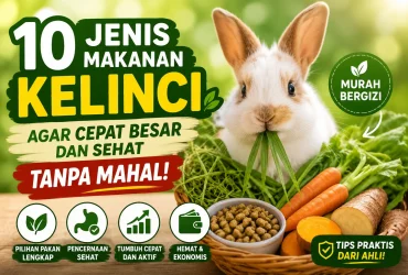 10 Jenis Makanan Kelinci Agar Cepat Besar dan Sehat Tanpa Mahal