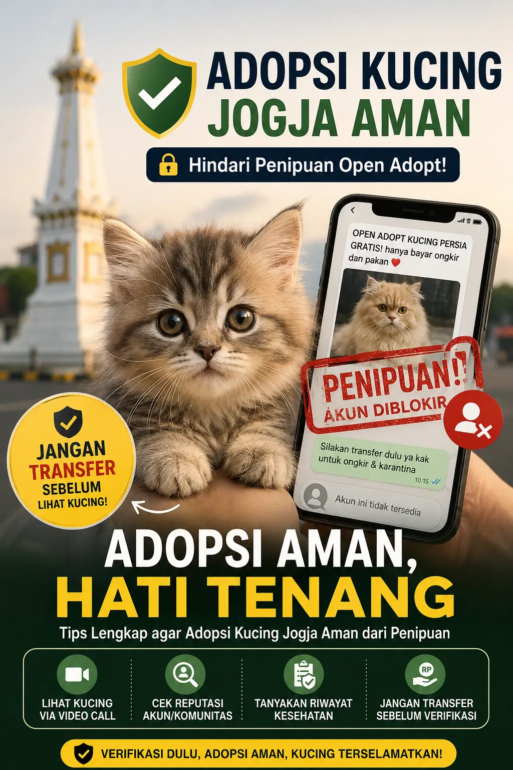 Adopsi Kucing Jogja Aman: Cara Menghindari Penipuan Open Adopt