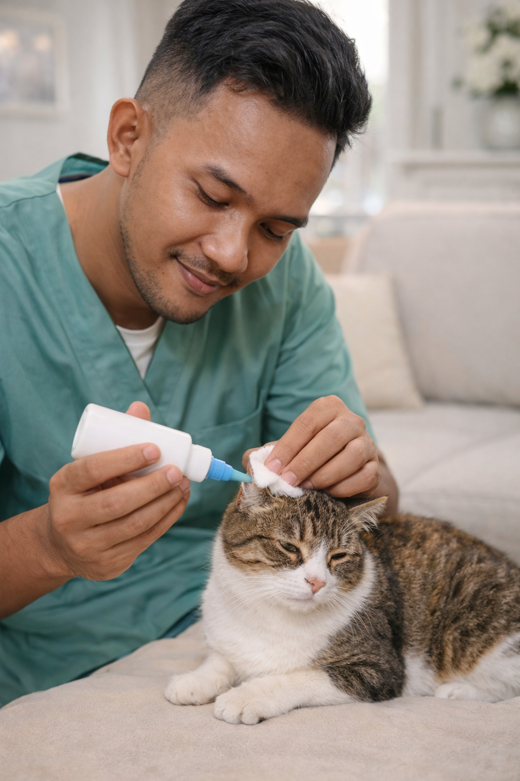 Perbedaan Telinga Kucing Korengan karena Kutu, Jamur, dan Infeksi Bakteri