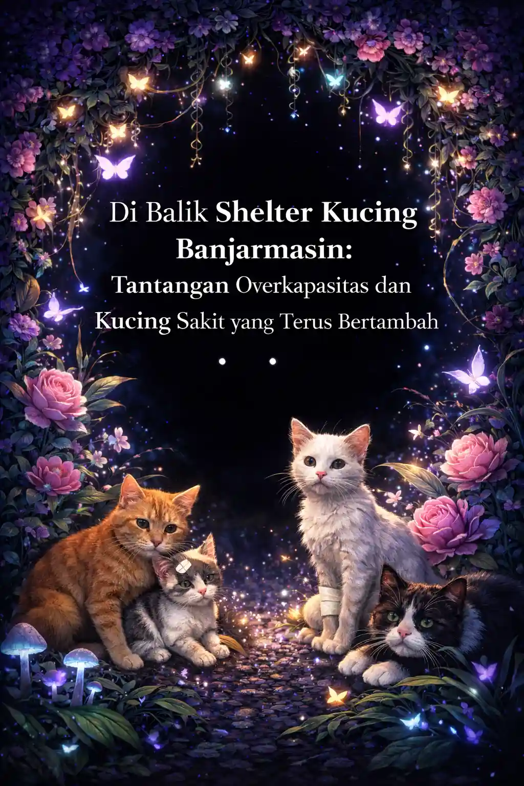 Di Balik Shelter Kucing Banjarmasin: Tantangan Overkapasitas dan Kucing Sakit yang Terus Bertambah