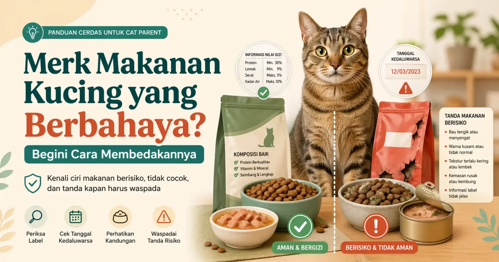 Merk Makanan Kucing yang Berbahaya atau Tidak Cocok? Begini Cara Membedakannya
