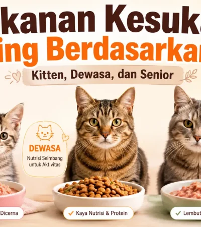 Makanan Kesukaan Kucing Berdasarkan Usia: Kitten, Dewasa, dan Senior