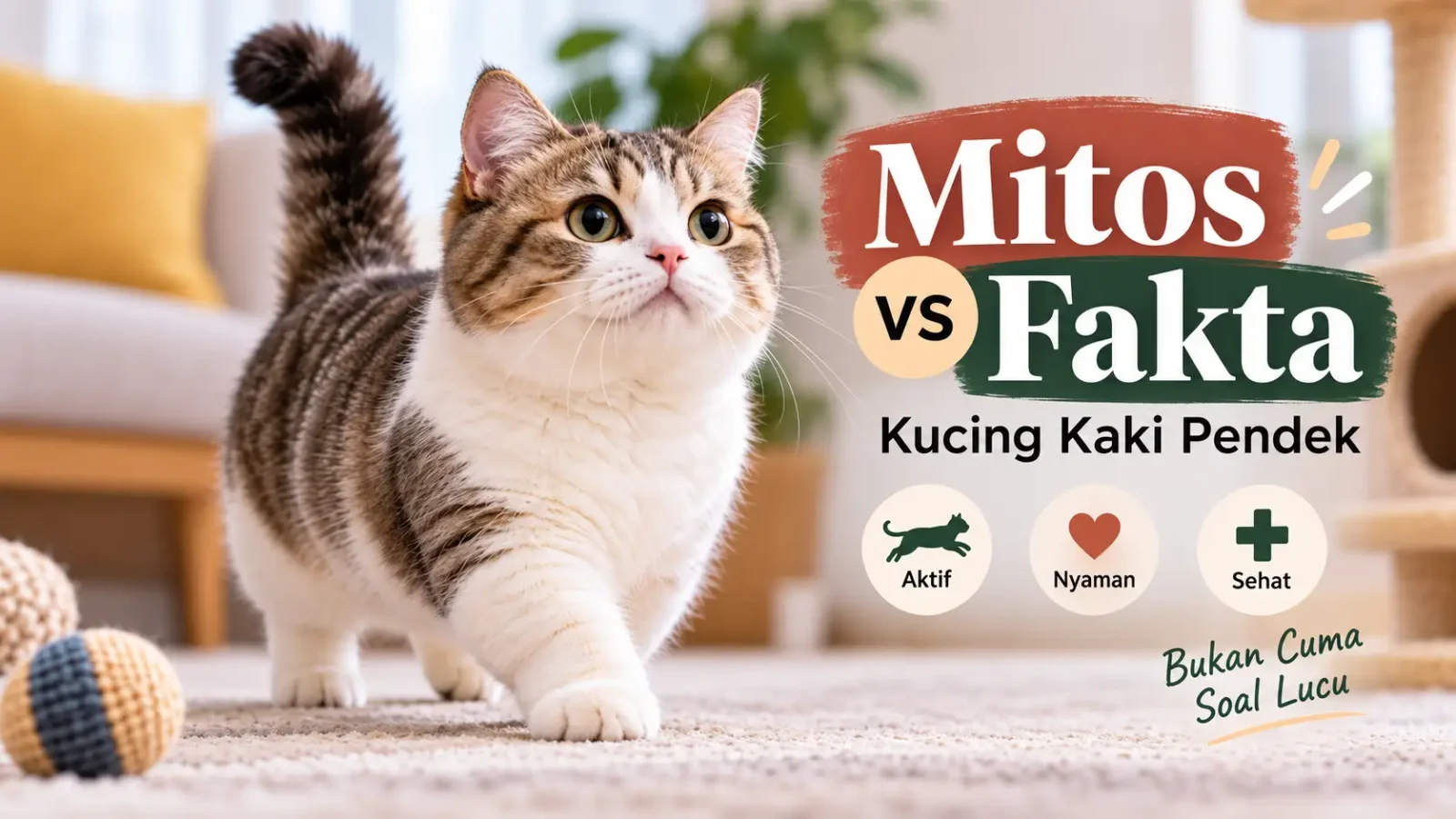 Mitos dan Fakta Kucing Ras Kaki Pendek yang Sering Salah Dipahami Pecinta Kucing Mitos dan Fakta Kucing Ras Kaki Pendek yang Sering Salah Dipahami Pecinta Kucing