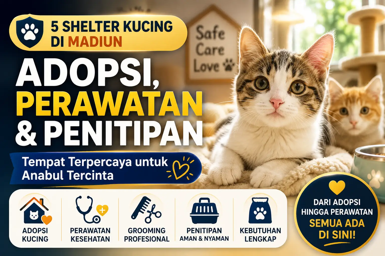 Shelter Kucing Madiun: Rekomendasi Tempat Adopsi dan Perawatan Anabul Shelter Kucing Madiun: Rekomendasi Tempat Adopsi dan Perawatan Anabul