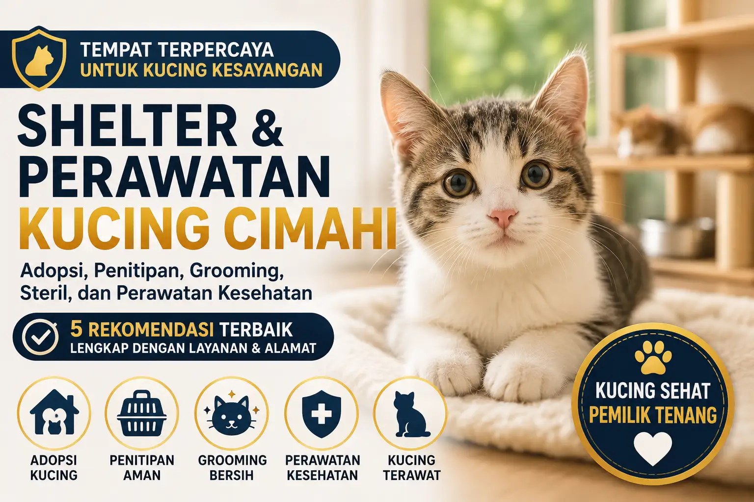 5 Shelter Kucing Cimahi dan Tempat Perawatan Anabul yang Bisa Jadi Pilihan