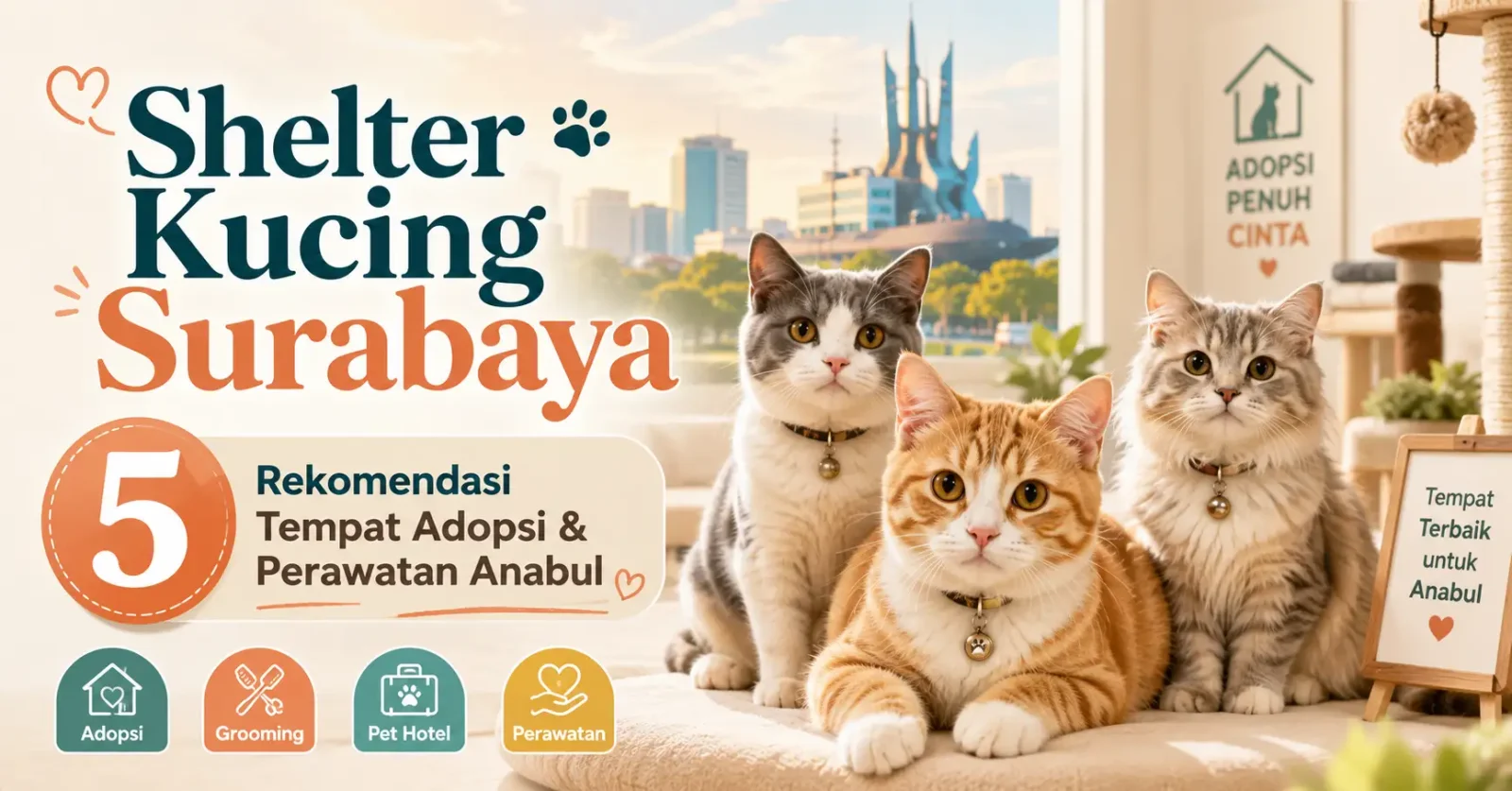 Shelter Kucing Surabaya: 5 Rekomendasi Tempat Adopsi dan Perawatan Anabul
