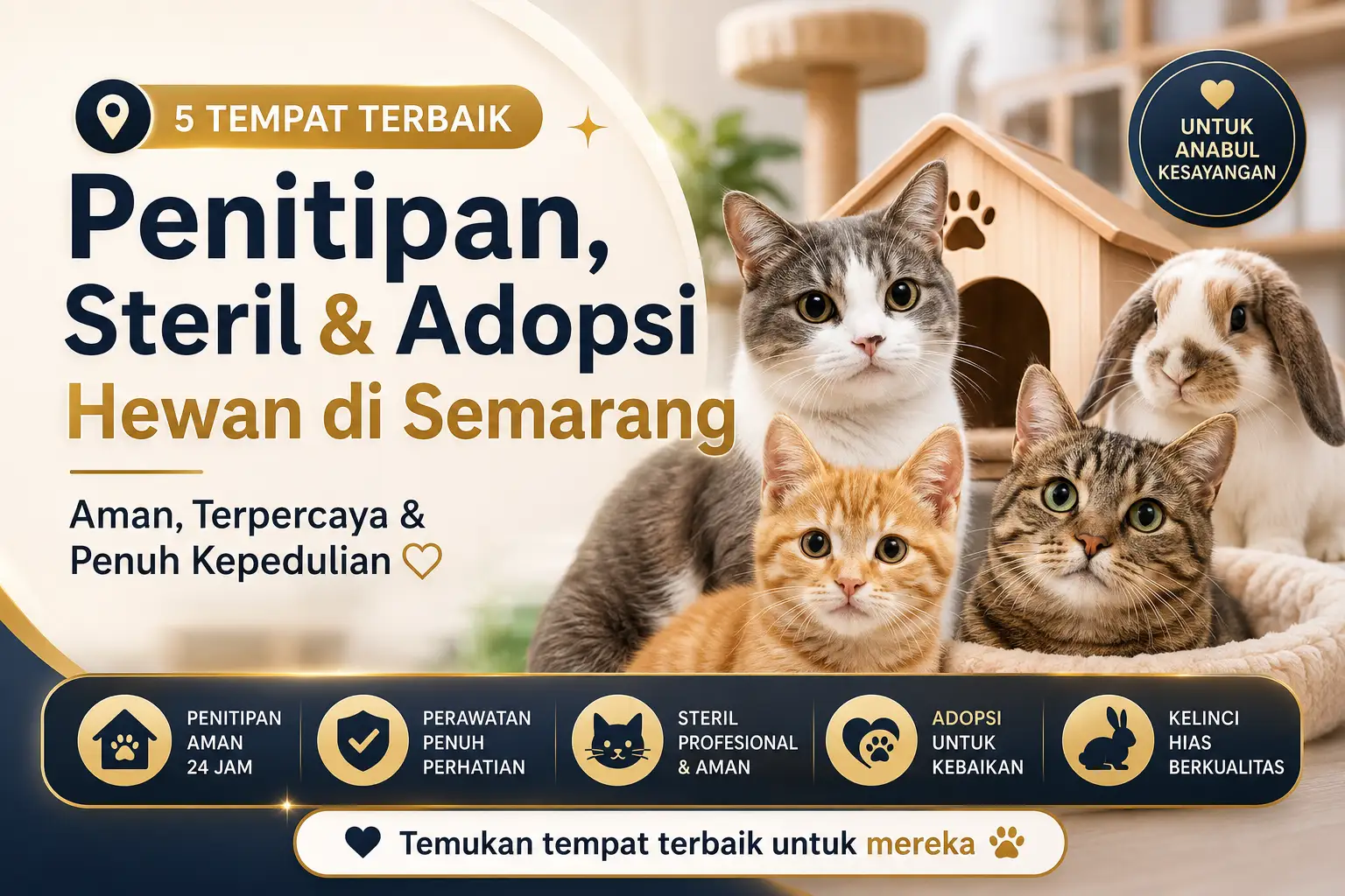 Shelter Kucing Semarang untuk Titip, Rawat, Steril, dan Adopsi